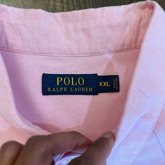 men’s pink ralph Lauren button up dress shirt - Picture 4 of 7